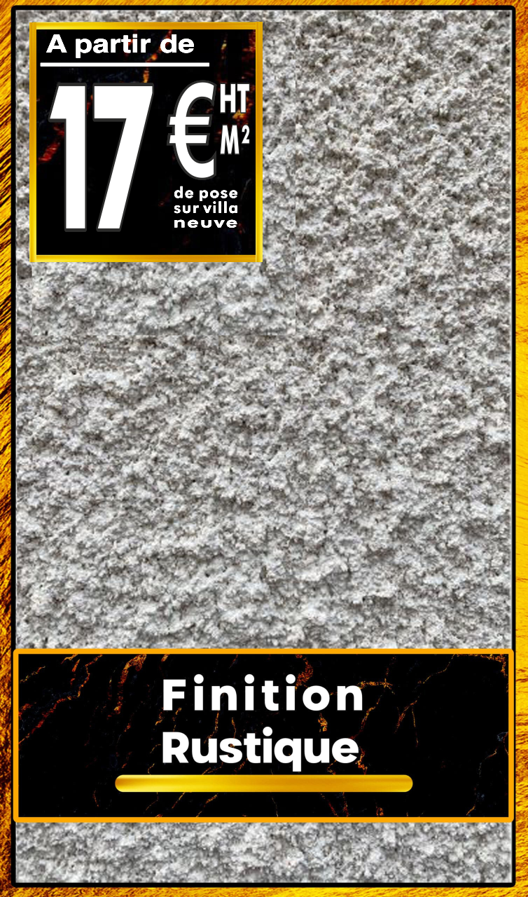 crépit finition rustique