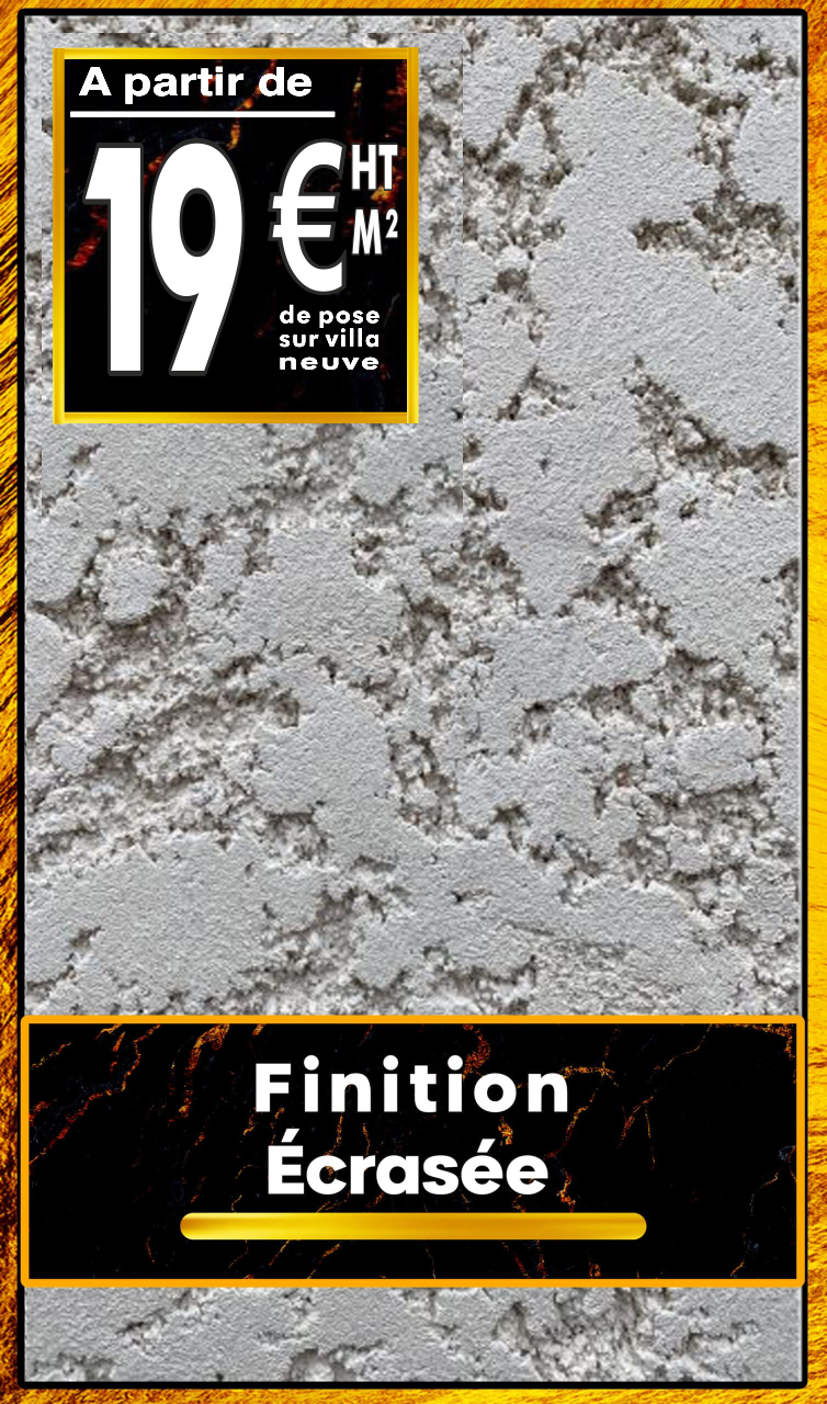 crépit finition écrasé