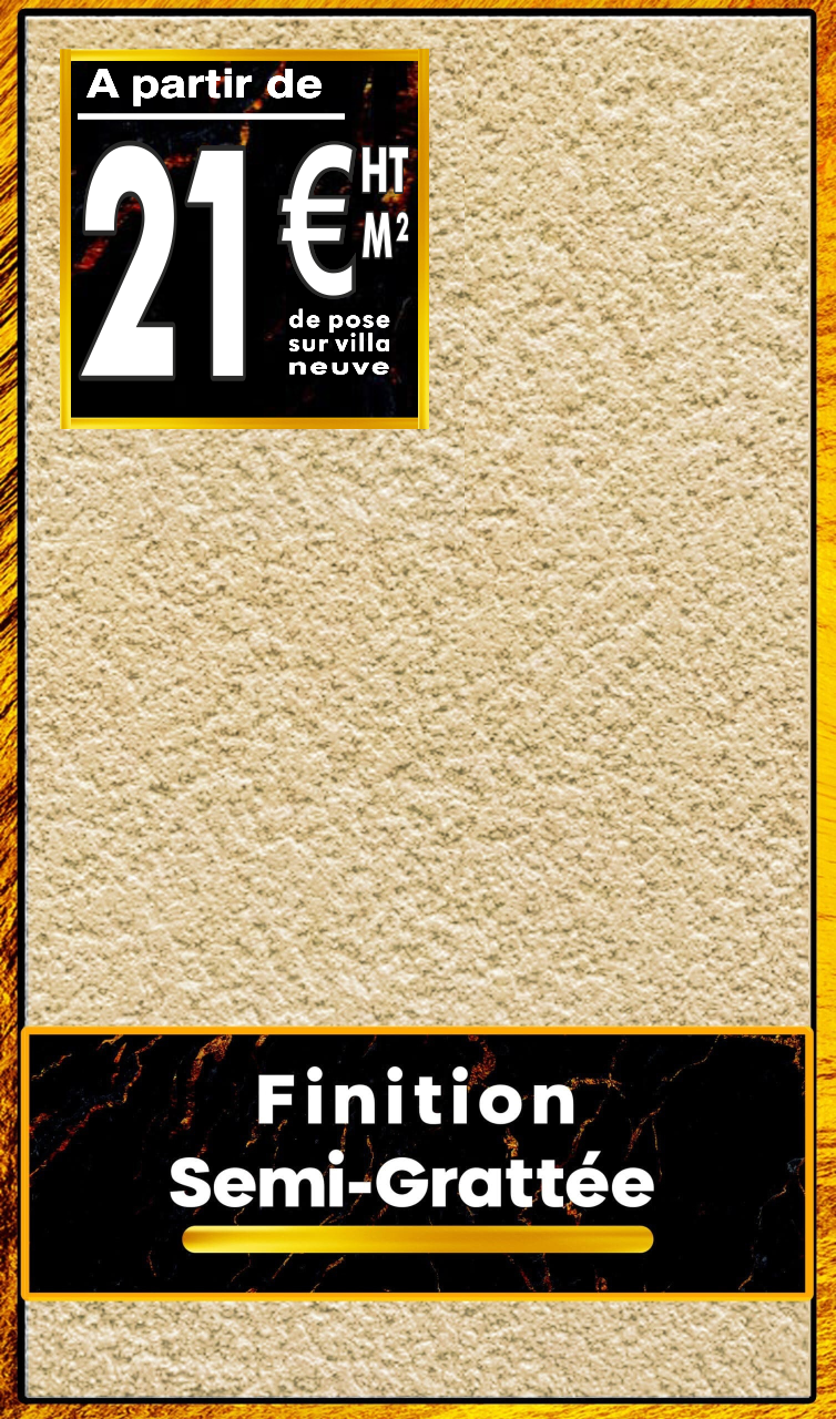 finition semi gratee