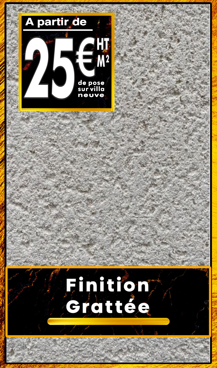 crépis finition grattée